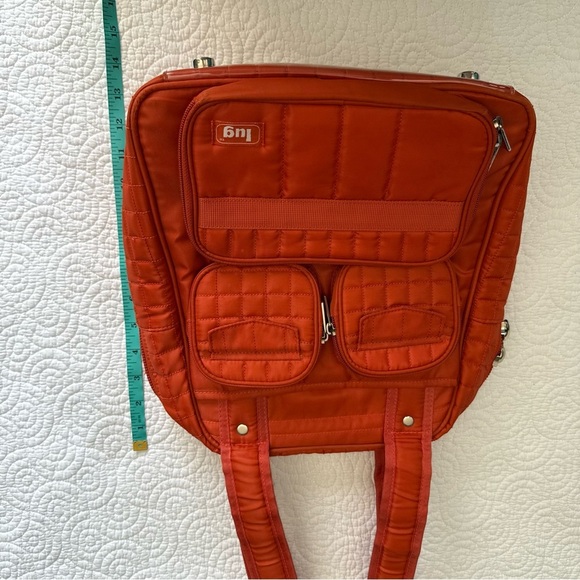 Lug Quilted Orange Backpack - Picture 14 of 15